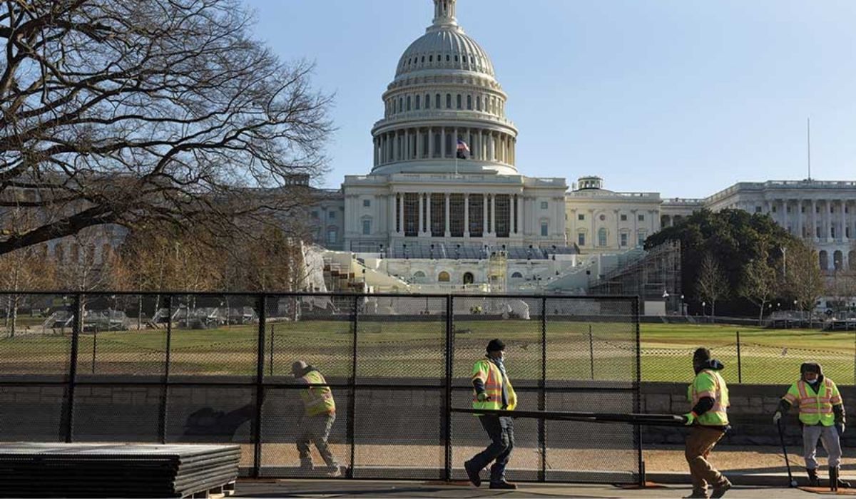 U.S. Capitol barricades return as truckers head to Washington